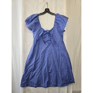 NEW WITH TAGS LA Relaxed Young Sundress Cotton Linen Blend Bluebell Dress